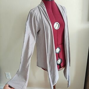 Kenneth Cole New York Women's Cardigan Sweater Long Sleeve Grey Large